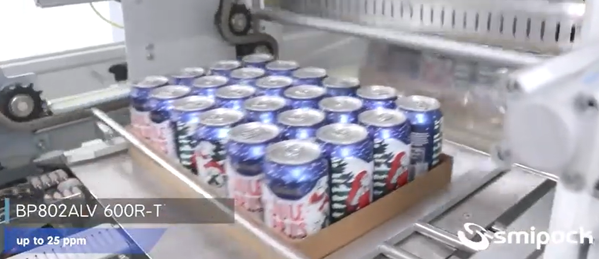 ¡Prepará tu empaque para las Fiestas! Eficiencia compacta para confeccionar paquetes 🍺📦 de bebidas con film termocontraíble.